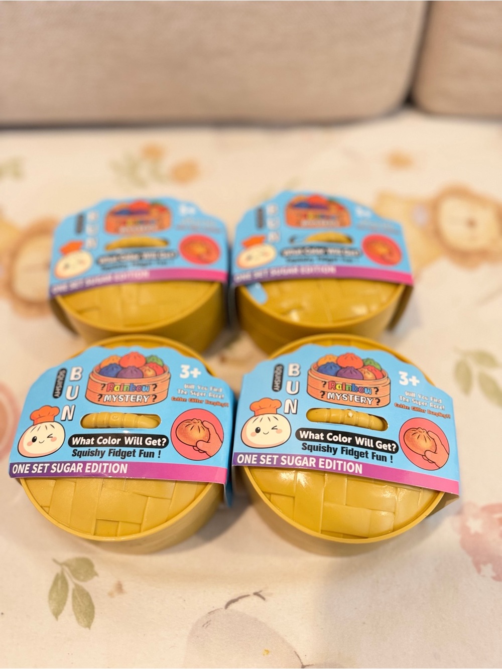 BRAND NEW BUN Squishy Dumpling Toy - Slow Rising Stress Toy BRAND NEW (Set of 4）